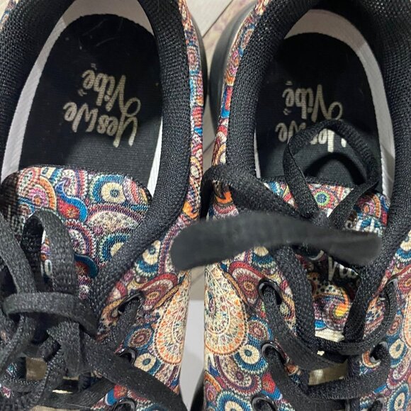 🪶 Yes We Vibe Mandala Dreamcatcher Sneakers – Boho Art Pattern Lace-Up Shoes 8. - Picture 6 of 9